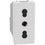 Presa Bipasso Bticino MatixGO 10/16a 2p+t bianca JW4180