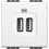 Caricatore USB 2 prese bianco - N4285C2 - Bticino Living Light