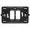 Supporto largo 2 Posti scatola tonda 500S/23 | Bticino Magic