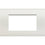 Placca 4P bianca Bticino Living light LNA4804BI