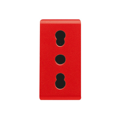 PRESA 2P+T 16A BIV.ST.ITALIANO ROSSA GW20295 - Gewiss System