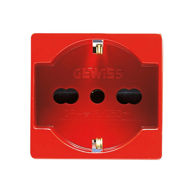 PRESA 2P+T 16A BIV.ST.ITALIANO/TED.ROSSA GW20296 - Gewiss System