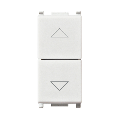 Due pulsanti interbl.1P NO+NO10A bianco - 14062 - Vimar Plana