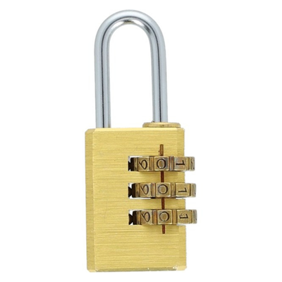 Lucchetto da 21 mm, lucchetto a combinazione, ottone Drel