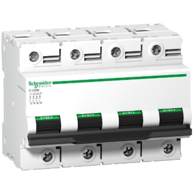 Interruttore magnetotermico C120N 4P C 80A 10000A - A9N18372
