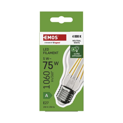 LED FLM A60 5W(75W) 1060lm E27 NW A CLASS ZF5158