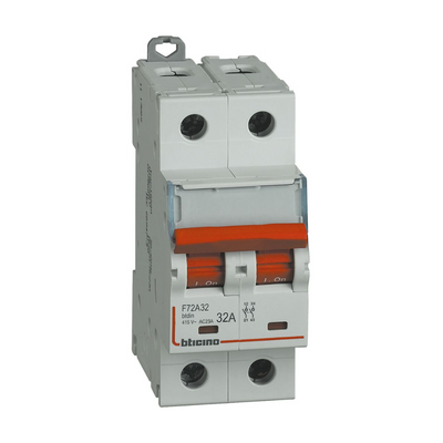 Sezionatore a 2 moduli 32A F72A32 Bticino