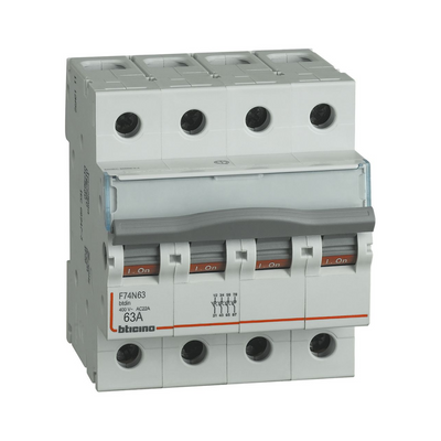 Sezionatore a 4 moduli 63A F74N63 Bticino