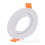 Portafaretto Downlight Circolare Basculante Bianco Serie Luxury GU10 e MR16 85x21mm LM4322
