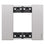 Placca 2 Moduli Living Now Finitura Steel KA4802KS