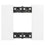 L.NOW Placca 2P Bianco per Interruttori KA4802KW