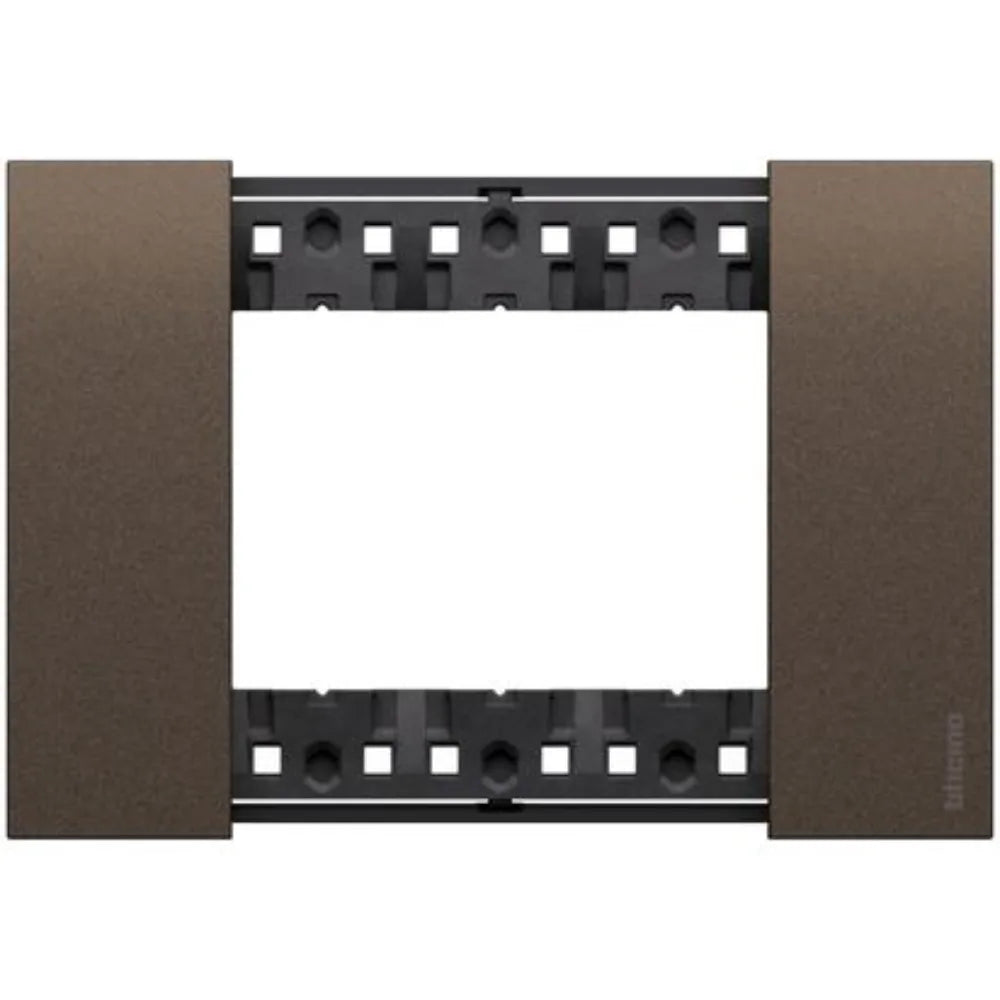 Placca 3 Moduli BTicino Living Now Finitura Bronze KA4803KB