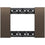 Placca 3 Moduli BTicino Living Now Finitura Bronze KA4803KB