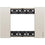 Placca 3 Moduli BTicino Living Now Finitura Champagne KA4803KC
