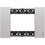 Placca Living Now 3 Moduli Steel KA4803KS