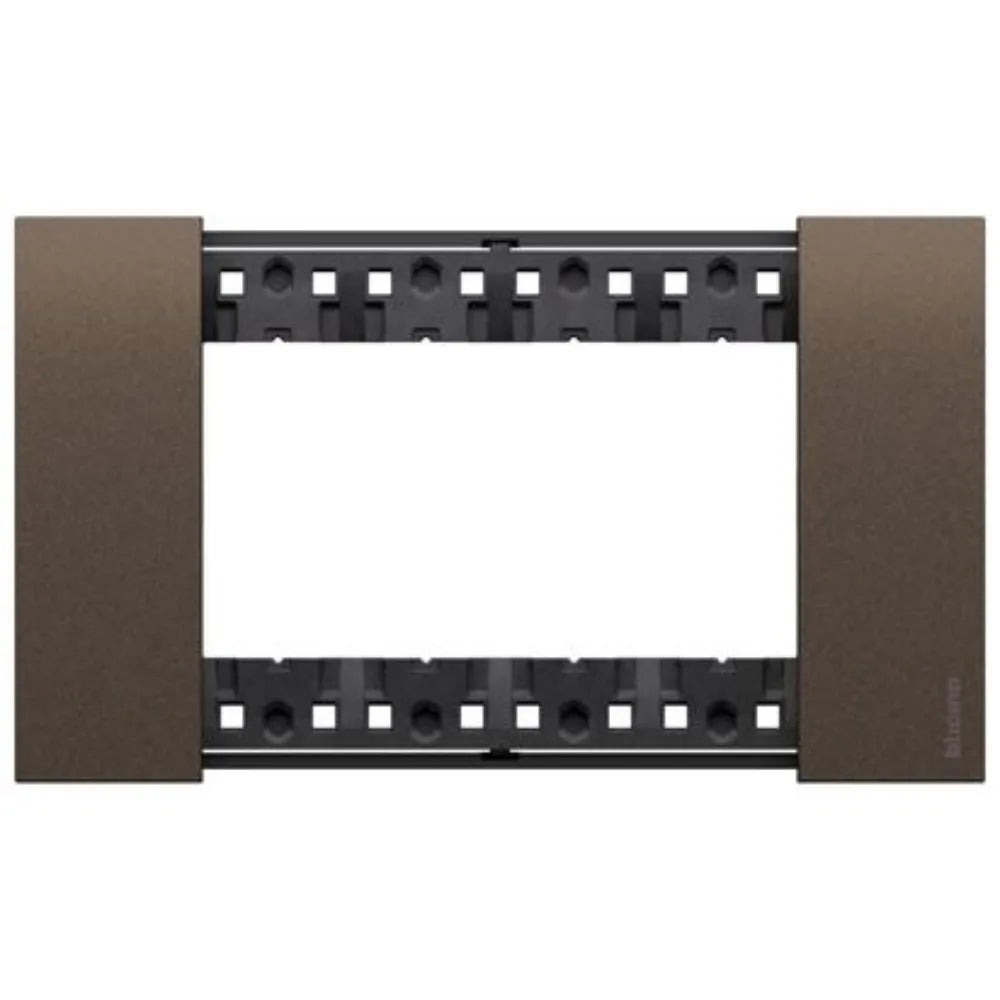 Placca Bticino Living Now 4 Moduli Finitura Bronze KA4804KB