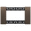 Placca Bticino Living Now 4 Moduli Finitura Bronze KA4804KB