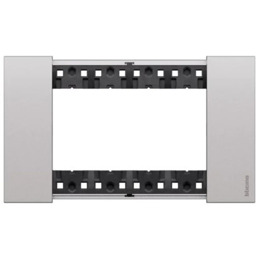 Placca 4 Moduli L.NOW Finitura Steel KA4804KS