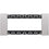 Placca Living Now 6 Moduli Finitura Steel KA4806KS