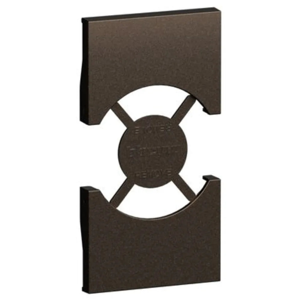 Placca Presa IT/GER 2 Moduli Living Now Bronzo KB03