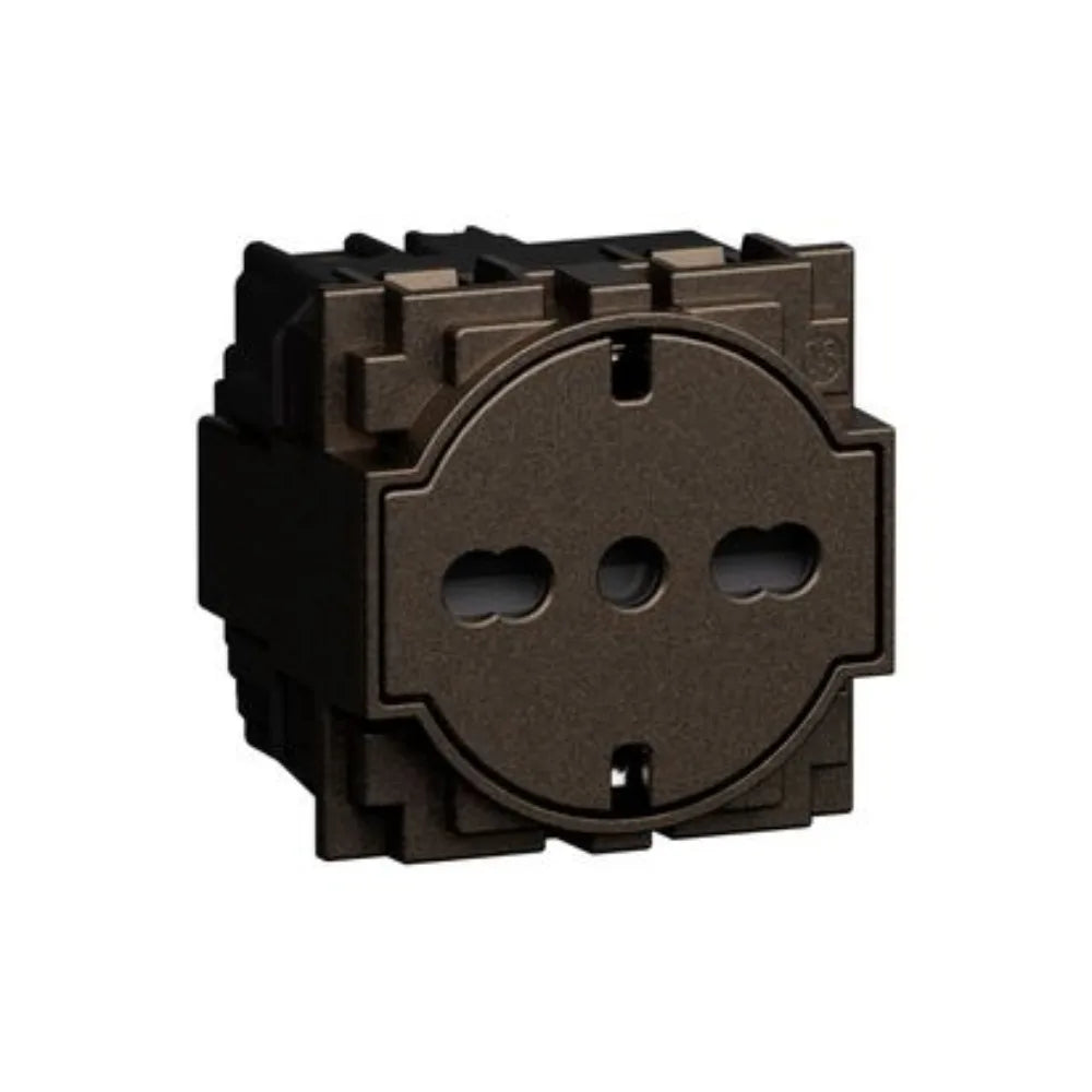 Presa Flat 16A Standard Tedesco-Italiano Living Now Bronze KB4140A16F