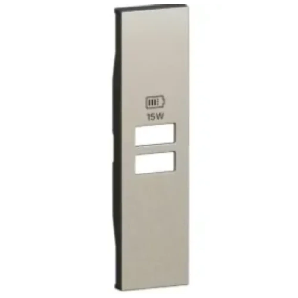 Cover Caricatore 2USB 1 Modulo L.NOW Champagne KC13C
