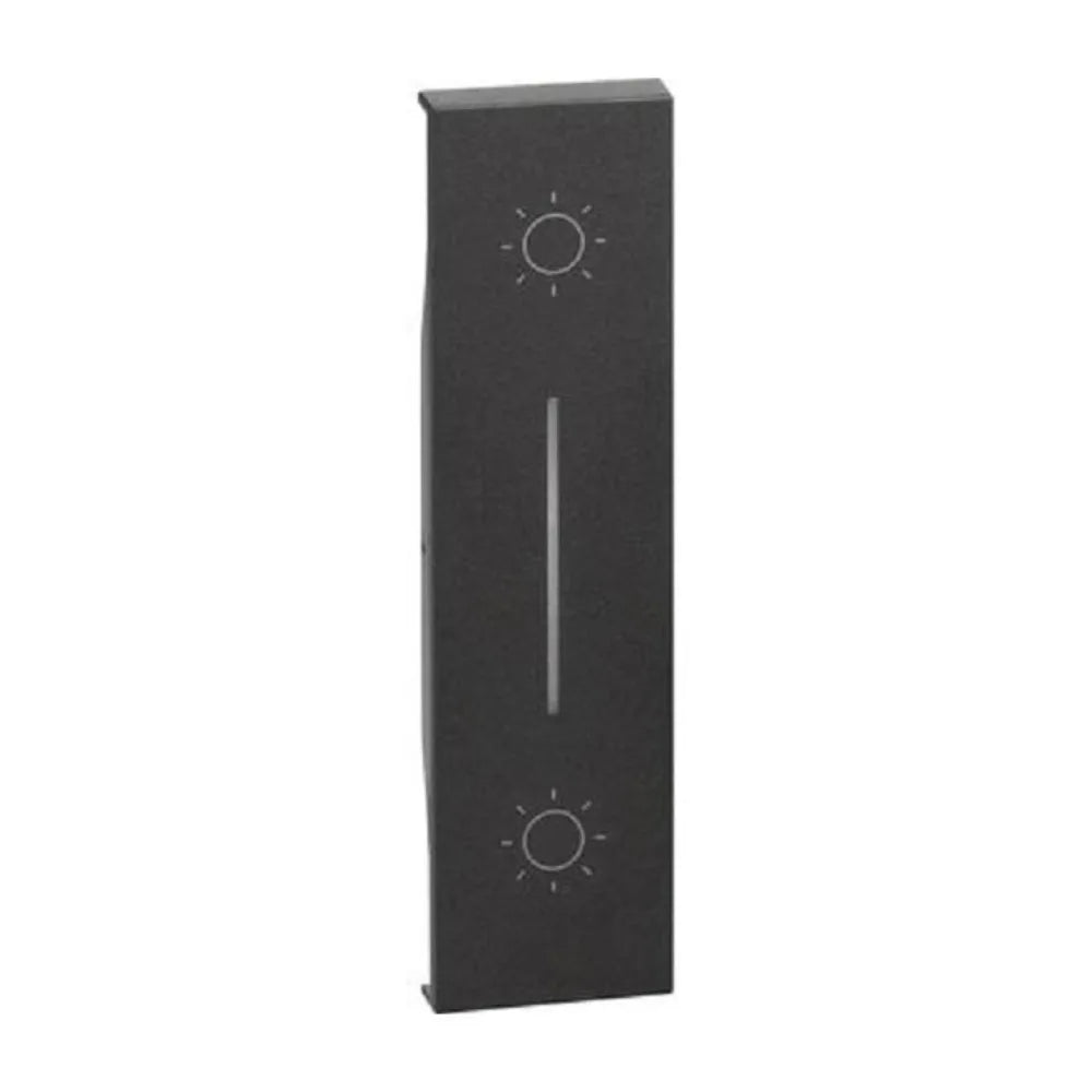 Cover Doppio Pulsante 1 Modulo Living Now Nera KG05L
