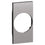 Placca Cover Presa FR/GER con Torcia Estraibile Living Now 2 Moduli Steel KS04