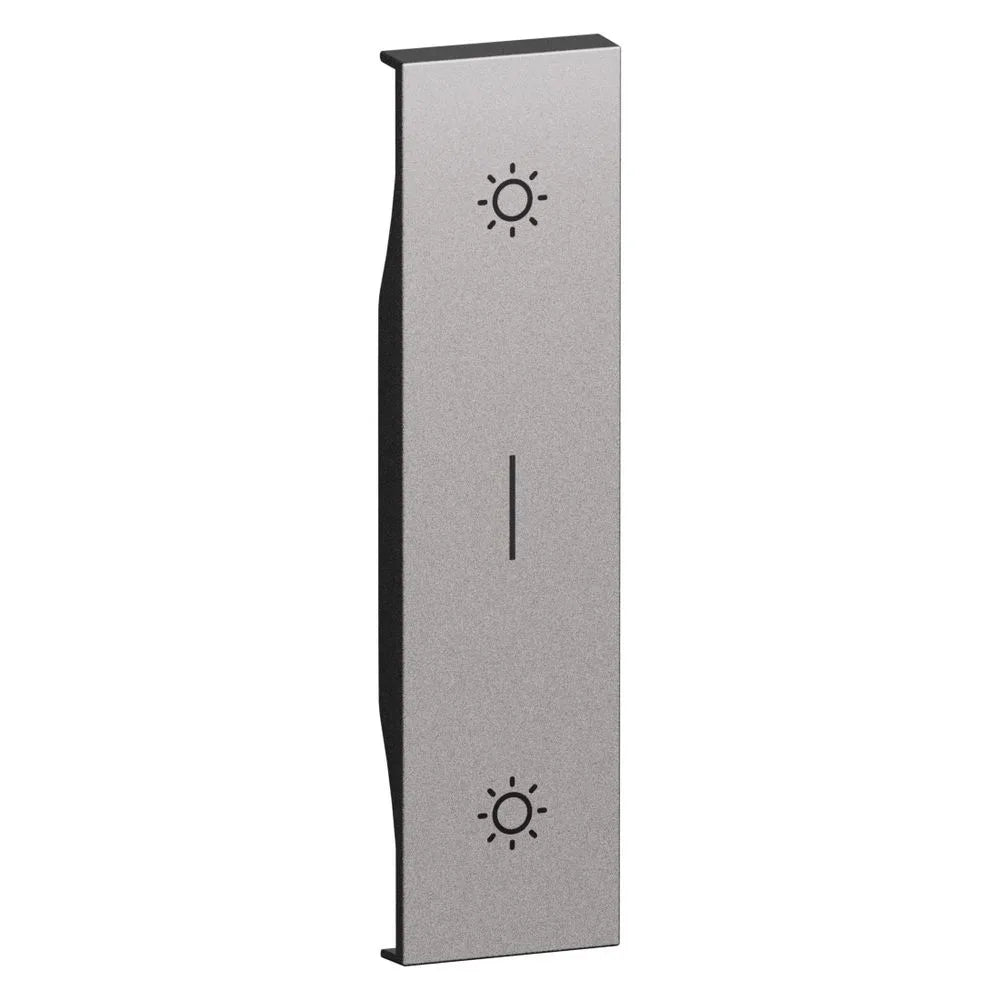 Cover Doppio Pulsante 1 Modulo L.NOW Steel KS05L