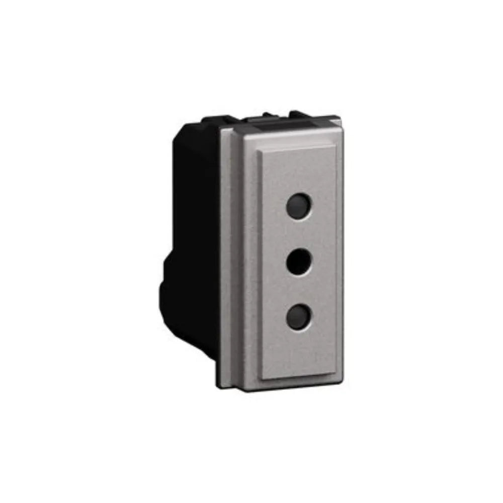 Presa Elettrica 2P+T 10A 250V L.NOW Steel KS4113