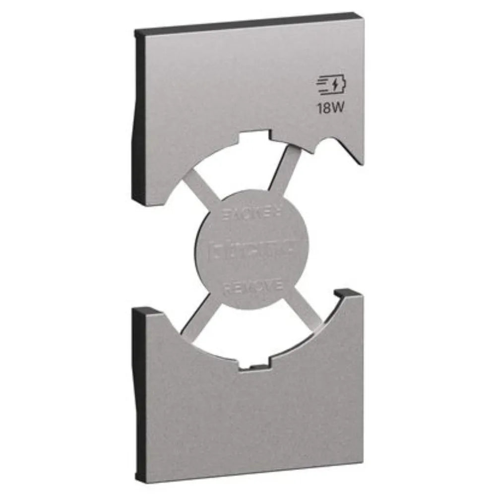 Copertura Presa P40 e USB 2 Moduli Living Now Steel KS68