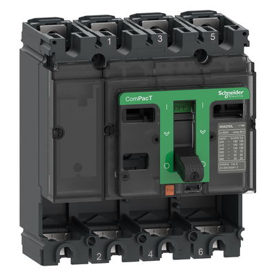 Base Interruttore ComPacT NSX250B 25kA/415VAC 4 poli