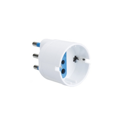 Adattatore Schuko 16A+T SH10A BIANCO