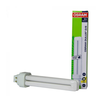 Lampadina Osram Dulux D/E 26W 827 Luce Calda 2700 K - 4-Pin Attaco G24Q-3 Osram