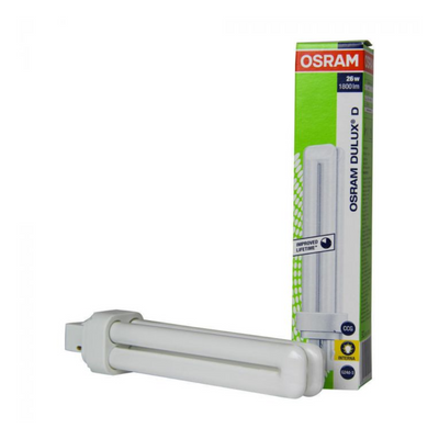 Lampadina Osram Dulux D/E 26W 830 Bianco Caldo 3000 K - 4-Pin Attaco G24Q-3 Osram
