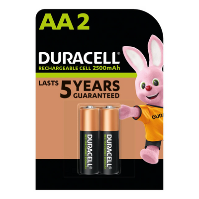 Batteria Ricaricabile Stilo, B2, 2400 mAh, 5 anni DURACELL