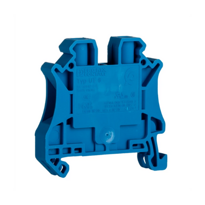 Morsetto passante 6mm Blu - UT 6 - 3044144