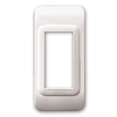 Placca Tecnopolimero S44 in plastica colore bianco 1 Modulo 44PF1B AVE DOMUS S44