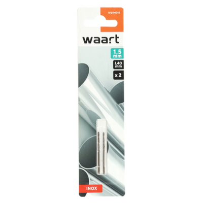 Punte HSS in metallo cobalto 1,5 mm, 2 pz Waart