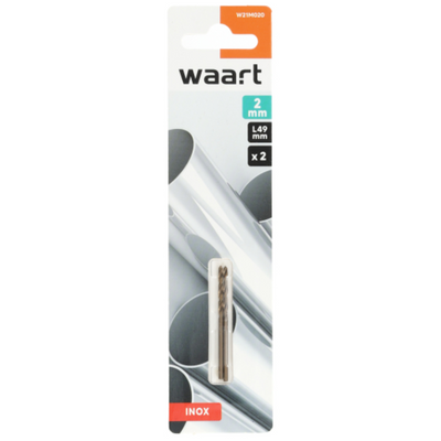 Punte in metallo cobalto 2,0 mm, 2 pz Waart