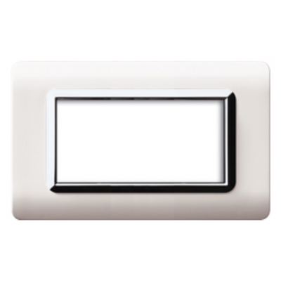 Placca Tecnopolimero Bianco cornicetta 4M 44PY04BLC | Ave