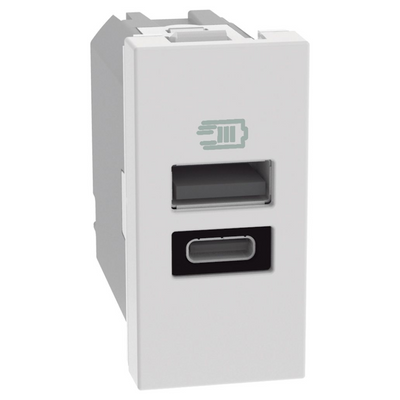 Caricatore usb AC 1m JW4191AC | Bticino MatixGo Bianca