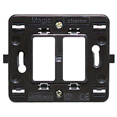 Supporto a 2 posti scatola tonda 500S/2 | Bticino Magic