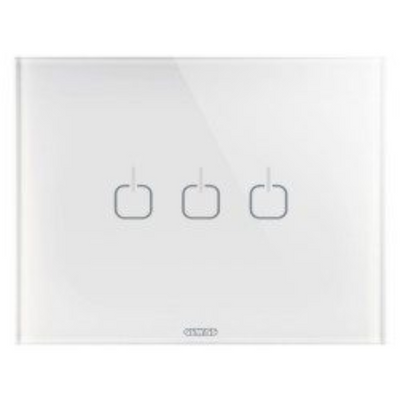 PLACCA ICE TOUCH IN VETRO BIANCO CHORUS GW16953CB