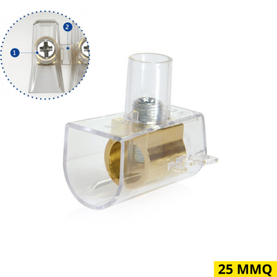 Morsetto a cappuccio trasparente  Forbox 25 mmq 1pz
