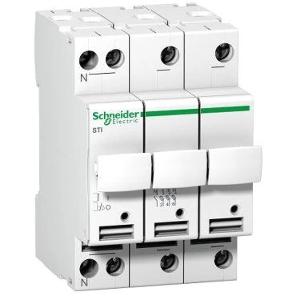Schneider Electric A9N15658 Portafusibile STI 3P+N 10.3x38 500V
