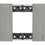 Bticino Living Now Placca Rettangolare Acciaio 2 Moduli KA4802ZG
