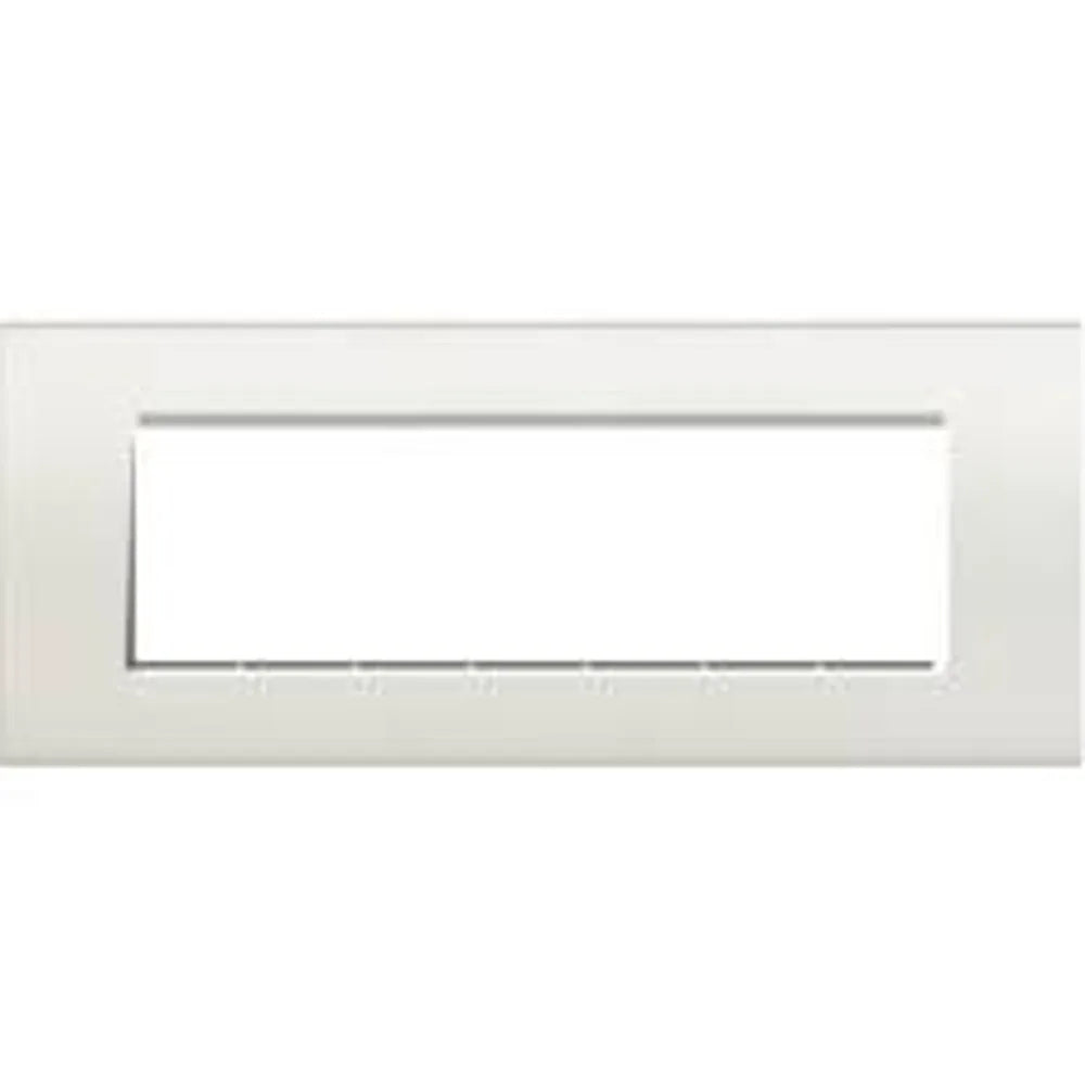 Placca Bticino Living Light 7 moduli Bianco LNA4807BI