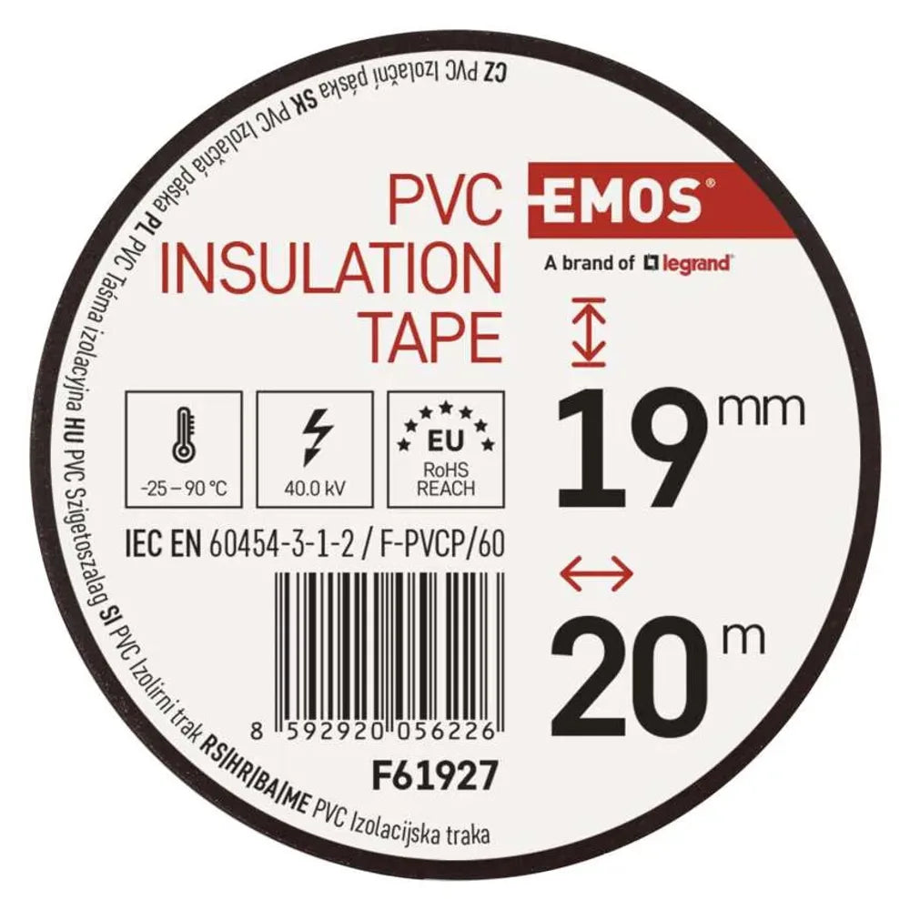 Nastro isolante Marrone 19mm x 20 Metri - F61927 - Emos