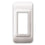 Placca Tecnopolimero S44 in plastica colore bianco 1 Modulo 44PF1B AVE DOMUS S44